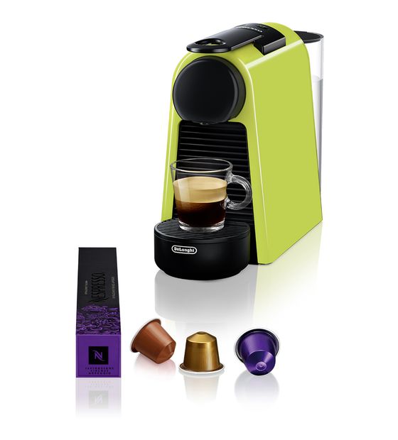 DeLonghi EN85.L Essenza Mini Nespresso Kapselmaschine 19 bar 0,6 l  (Schwarz, Limette) f&uuml;r 89,99 Euro