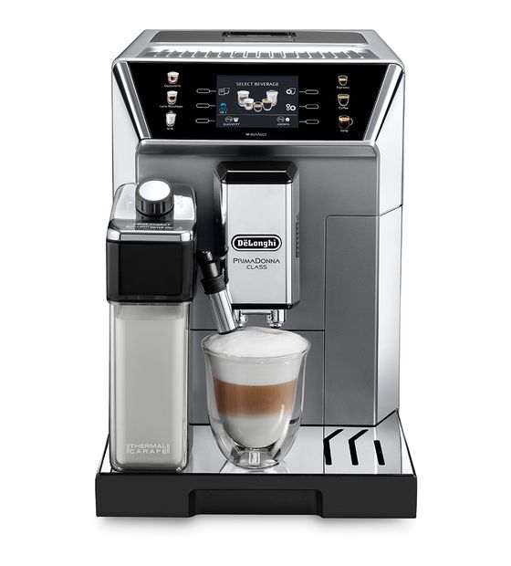 DeLonghi PrimaDonna Class ECAM550.85.MS Kaffeevollautomat 19 bar 360 g AutoClean  (Metallisch) f&uuml;r 687,00 Euro
