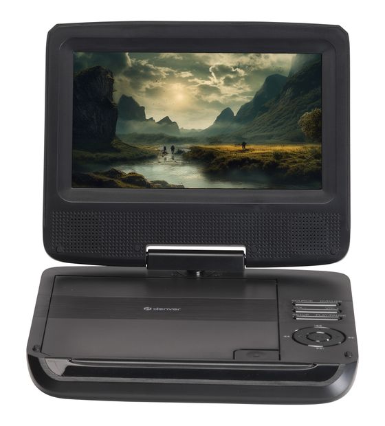 Denver MT-792 17,8 cm (7 Zoll) Tragbarer DVD-Player CD, CD-R, CD-RW, DVD, DVD+R, DVD+RW, DVD-R, DVD-RW f&uuml;r 77,99 Euro