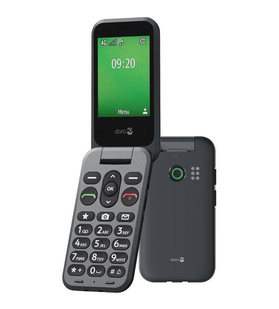 Doro Leva E20 4G Smartphone 7,11 cm (2.8 Zoll) 0,3 MP Single SIM  (Schwarz) f&uuml;r 84,99 Euro