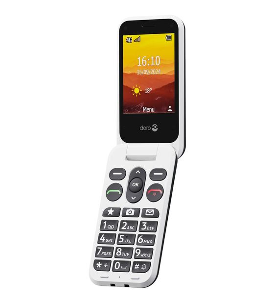 Doro Leva L20 4G Smartphone 7,11 cm (2.8 Zoll) 2 MP Single SIM  (Schwarz, Weiß) f&uuml;r 99,99 Euro