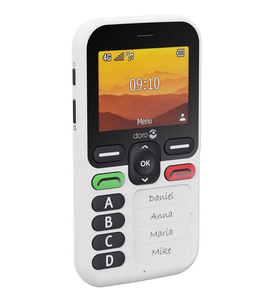 Doro Leva X10 4G Smartphone 6,1 cm (2.4 Zoll 1 GHz Single SIM  (Schwarz, Weiß) f&uuml;r 151,99 Euro