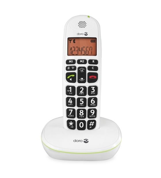 Doro PhoneEasy 100w DECT-Telefon  (Weiß) f&uuml;r 39,99 Euro