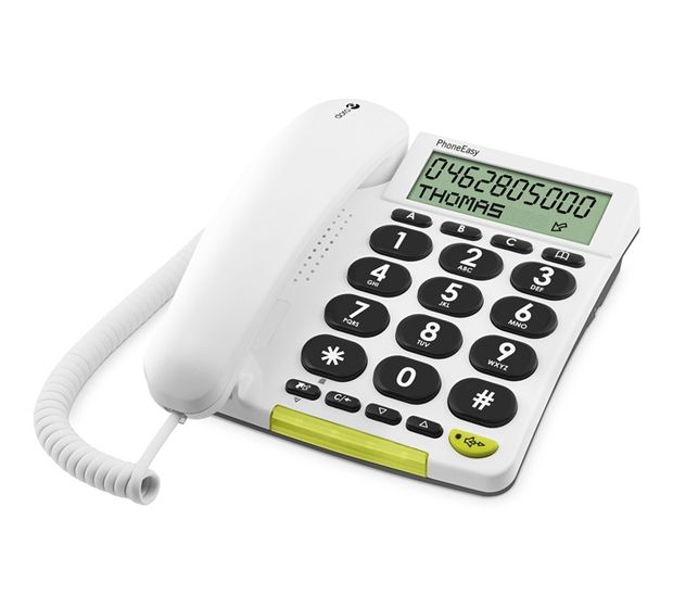 Doro PhoneEasy 312cs Analoges Telefon  (Weiß) f&uuml;r 45,99 Euro