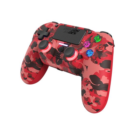 Dragonshock Mizar Analog / Digital Gamepad für PlayStation PS4  (Camouflage, Rot) f&uuml;r 44,99 Euro