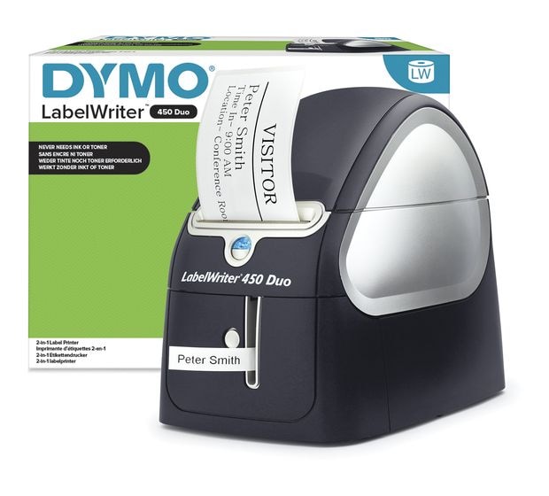 Dymo DYMO LabelWriter 450 Duo Etikettendrucker | Professioneller 300 dpi. Thermodirekt Etikettiergerät | Drucken Sie LW und D1 Etiketten f&uuml;r 302,95 Euro