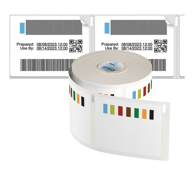 Dymo DYMO Original LabelWriter Etiketten für Lagerbewegungen | 54 mm x 70 mm | Farbcodierte Etiketten für die Vorratsrotation in der Großküche an | 400 Etiketten | für LabelWriter-Beschriftungsgerät f&uuml;r 34,49 Euro