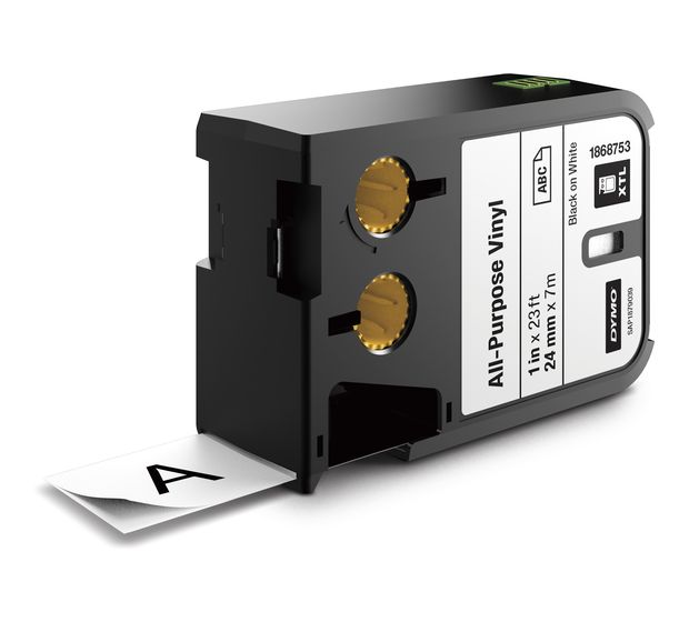 Dymo DYMO XTL Allzweck-Vinyletikett | 24 mm x 7 m | Schwarz auf Weiß f&uuml;r 54,99 Euro