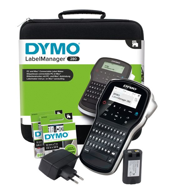Dymo LabelManager 280 QWERTZ Kitcase f&uuml;r 87,99 Euro