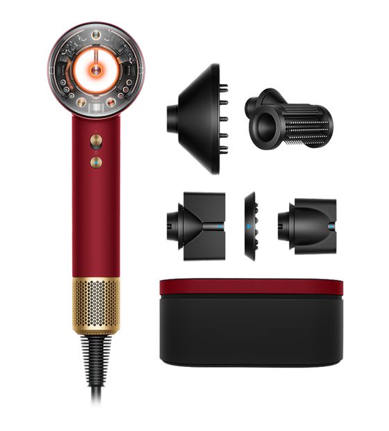 Dyson HD16 Supersonic Nural Straight + Wavy Haartrockner 1600 W  (Gold, Rot) f&uuml;r 475,00 Euro
