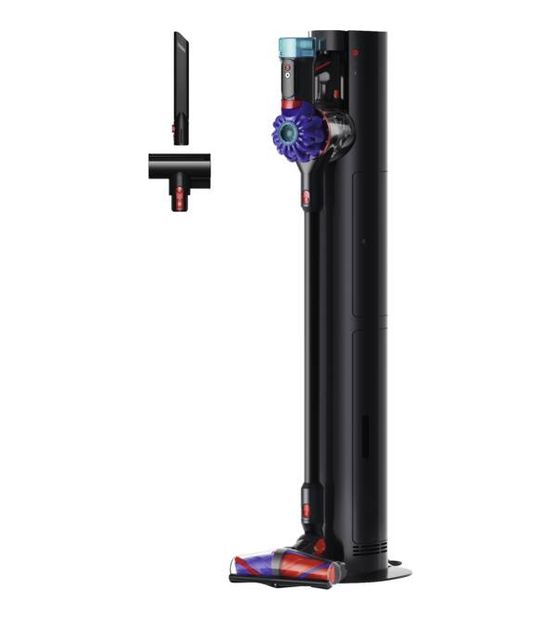Dyson V10 Konical + Auto-empty Dok Handstaubsauger Beutellos bis 60 min Laufzeit HEPA  (Schwarz, Blau) f&uuml;r 627,00 Euro
