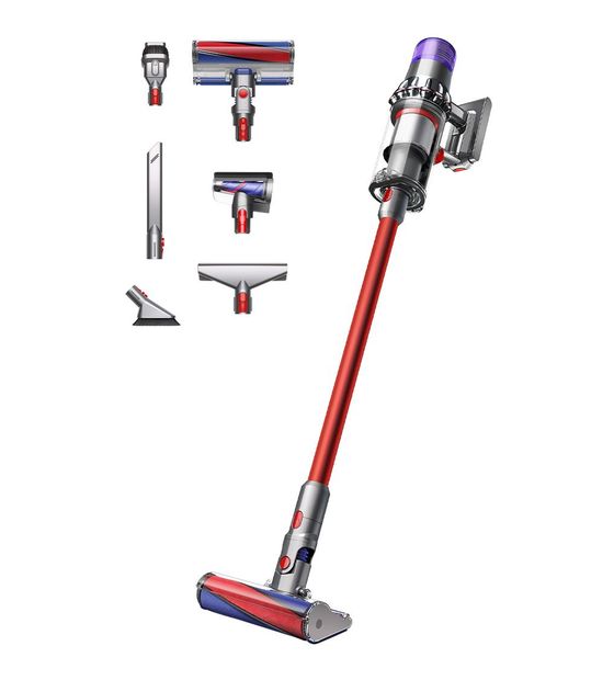Dyson V11 Fluffy Handstaubsauger Beutellos bis 60 min Laufzeit  (Nickel, Rot) f&uuml;r 570,00 Euro
