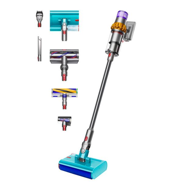 Dyson V15s Detect Submarine Handstaubsauger Beutellos bis 60 min Laufzeit  (Nickel, Gelb) f&uuml;r 949,00 Euro