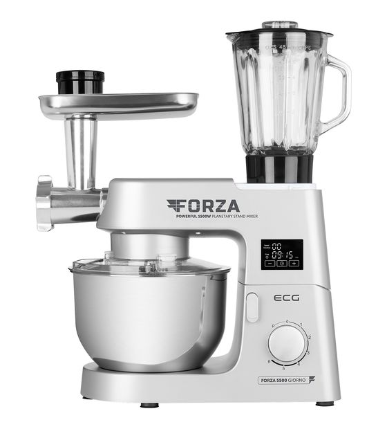 ECG Forza 5500 1500 W Küchenmaschine 6,5 l (Metallisch, Edelstahl) f&uuml;r 234,99 Euro