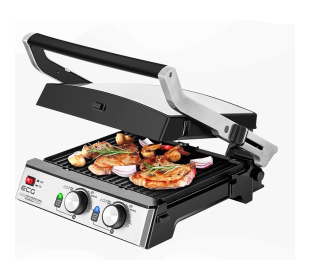 ECG KG2033 Duo Grill & Waffle 2000 W mit 290 x 230 mm Fläche  (Edelstahl) f&uuml;r 89,49 Euro