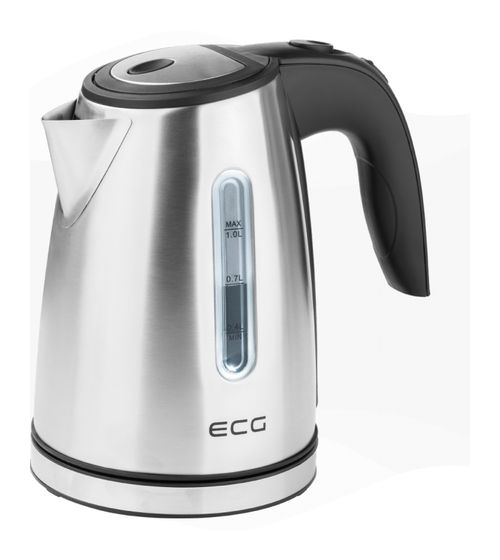ECG RK1050 1,0 l Wasserkocher 1630 W  (Schwarz, Stahl) f&uuml;r 22,49 Euro