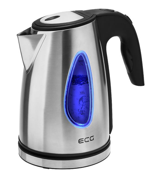 ECG RK1740 1,7 l Wasserkocher 2000 W  (Schwarz, Edelstahl) f&uuml;r 24,99 Euro