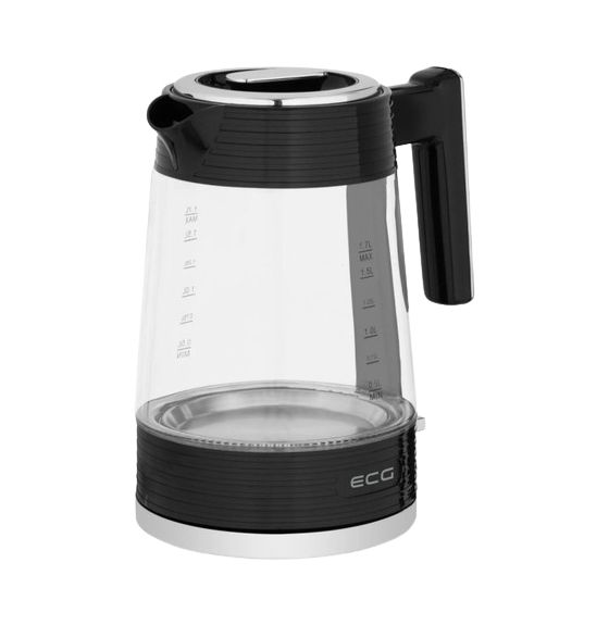 ECG RK1750 Stripe 1,7 l Wasserkocher 2200 W (Schwarz, Transparent) f&uuml;r 27,49 Euro