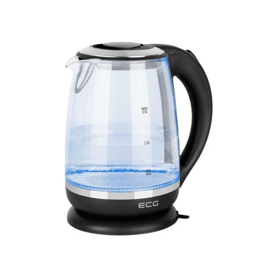 ECG RK2080 2,0 l Wasserkocher 1850 W (Schwarz, Transparent) f&uuml;r 19,99 Euro