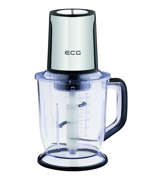 ECG SP4015 Chop&Cut Zerkleinerer 400 W 4 Klingen 1,5 l Kunststoff Behälter  (Silber) f&uuml;r 27,99 Euro