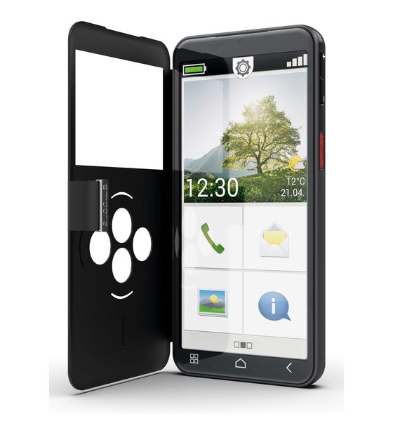 Emporia Smart.7lite 128 GB 4G Smartphone 13,8 cm (5.45 Zoll) Android 13 MP Dreifach Kamera Single SIM WiFi 5  (Schwarz) f&uuml;r 299,99 Euro