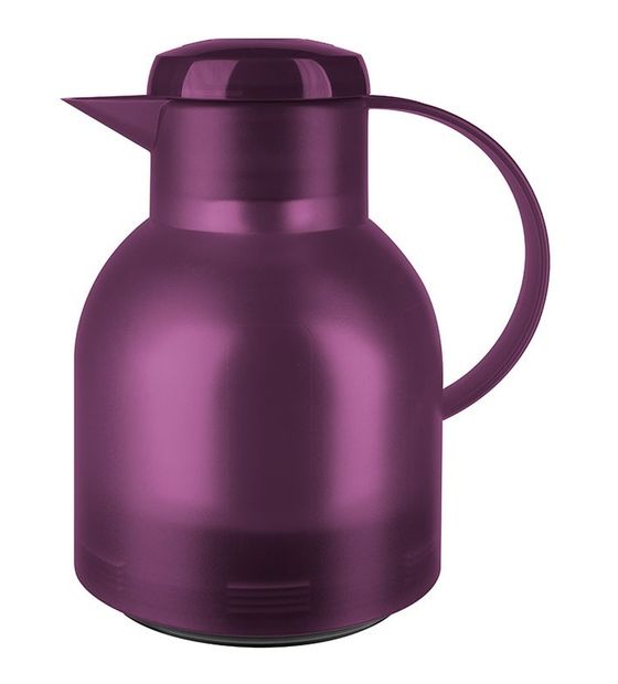 EMSA 505490 SAMBA Quick Press Isolierkanne 1l Glas-Isolierkolben (Aubergine, Durchscheinend) f&uuml;r 14,99 Euro