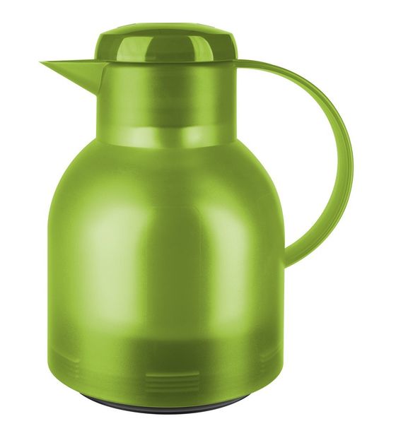 EMSA 505763 SAMBA Quick Press Isolierkanne 1,0l Glas-Isolierkolben  (Grün) f&uuml;r 14,99 Euro