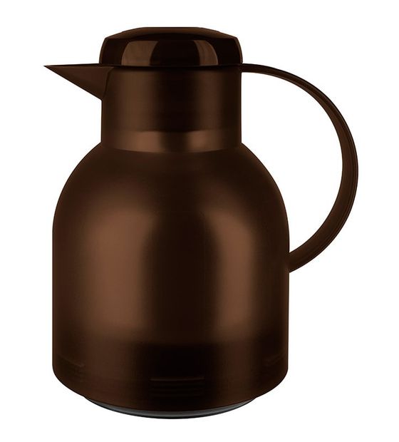 EMSA 509820 SAMBA Quick Press Isolierkanne 1l Glas-Isolierkolben  (Braun) f&uuml;r 14,99 Euro
