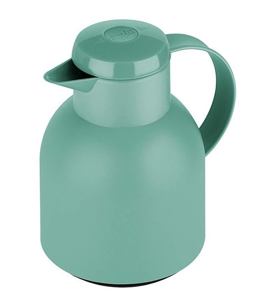 EMSA SAMBA Quick Press Isolierkanne 1,0l Glas-Isolierkolben  (Grün) f&uuml;r 12,99 Euro