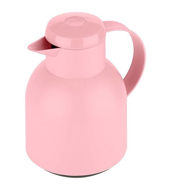 EMSA SAMBA Quick Press Isolierkanne 1,0l Glas-Isolierkolben  (Pink) f&uuml;r 12,99 Euro