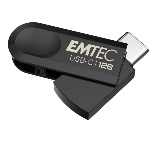 Emtec C280 USB Typ-C Stick 128 GB  (Schwarz) f&uuml;r 25,99 Euro