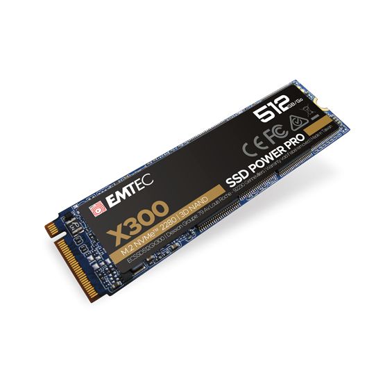 Emtec X300 Power Pro 512 GB SSD PCI Express 3.0 M.2 f&uuml;r 99,99 Euro