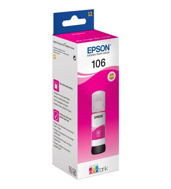 Epson 106 C13T00R340 originale Druckerpatronen Magenta 70 ml f&uuml;r 14,49 Euro