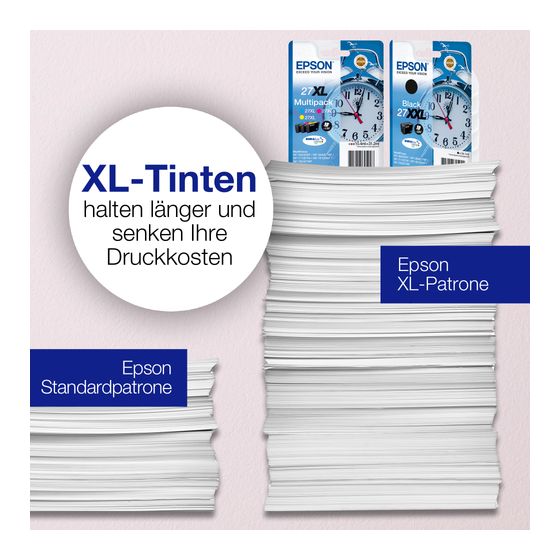 Epson 27 C13T27054012 originale Druckerpatronen Cyan, Magenta, Gelb 3,6 ml f&uuml;r 43,99 Euro