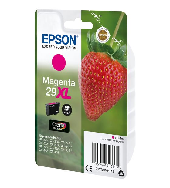 Epson 29XL C13T29934012 originale Druckerpatronen Magenta 6,4 ml f&uuml;r 23,99 Euro