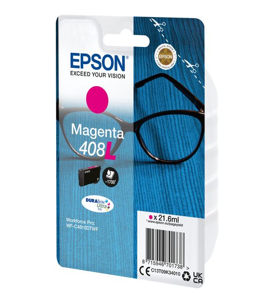 Epson 408L C13T09K34010 originale Druckerpatronen Magenta 21,6 ml f&uuml;r 62,99 Euro