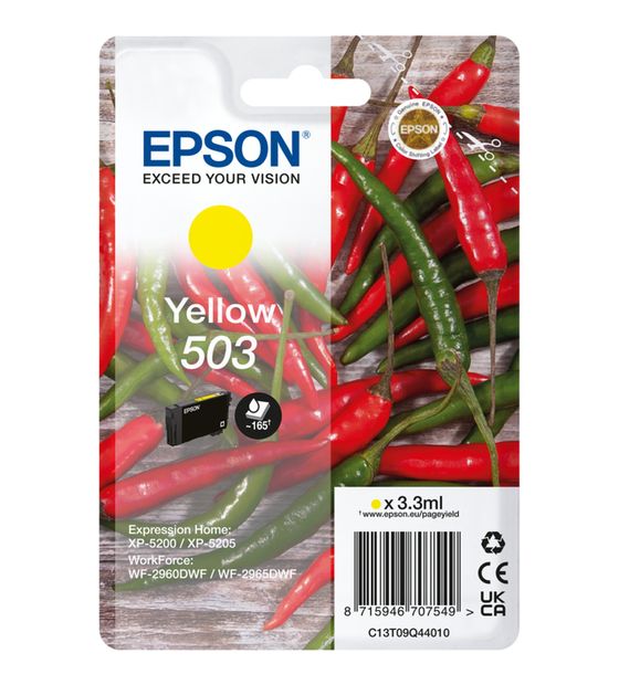 Epson 503 C13T09Q44010 originale Druckerpatronen Gelb 3,3 ml f&uuml;r 9,11 Euro