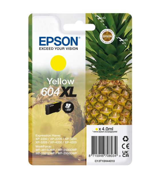 Epson 604XL C13T10H44010 originale Druckerpatronen Gelb 4 ml f&uuml;r 20,99 Euro