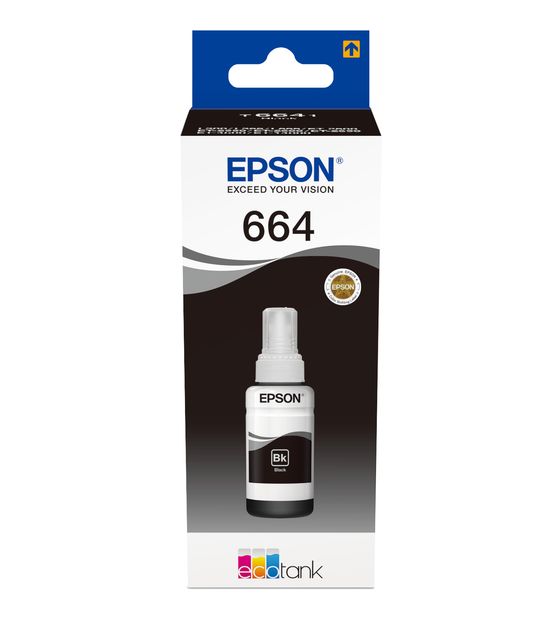 Epson 664 C13T6641 originale Druckerpatronen Schwarz 70 ml f&uuml;r 10,99 Euro