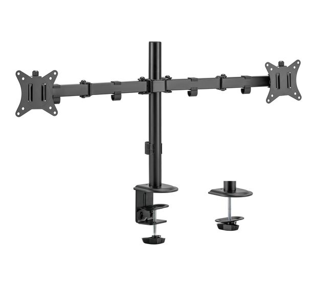 Equip 17"-32" Gelenk-Dual-Monitor-Tischhalterung f&uuml;r 37,99 Euro