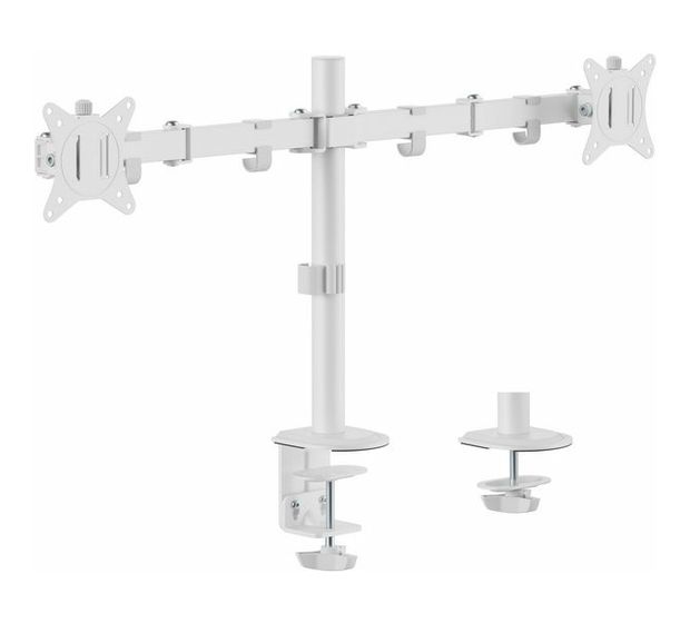 Equip 17"-32" Gelenk-Dual-Monitor-Tischhalterung, Weiß f&uuml;r 45,99 Euro