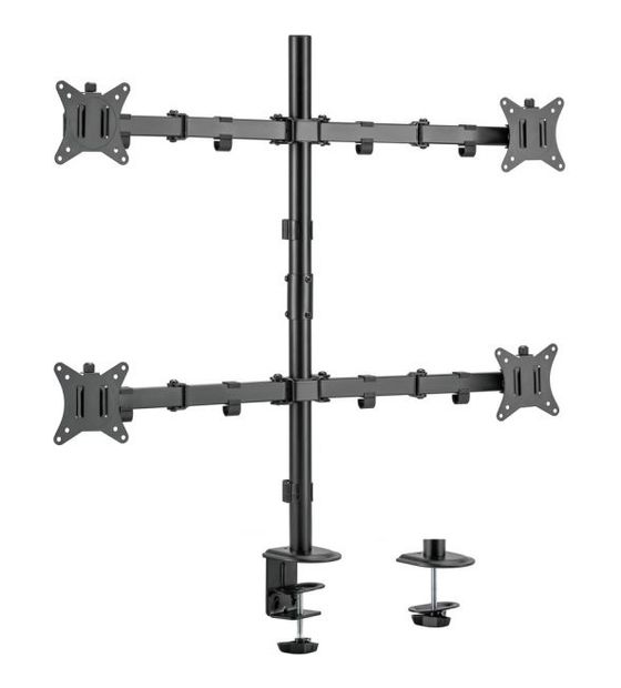 Equip 17”–32” Vierfach-Gelenk-Monitor/LCD-Tischhalterung f&uuml;r 68,99 Euro