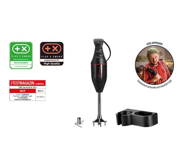 ESGE M100D Black Design Zauberstab Stabmixer 120 W 2 Stufen  (Schwarz) f&uuml;r 82,49 Euro