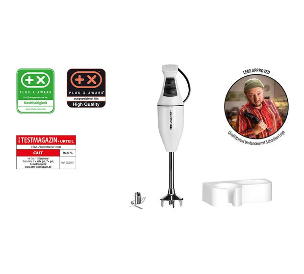 ESGE M100D Design Zauberstab Stabmixer 120 W 2 Stufen  (Weiß) f&uuml;r 79,99 Euro