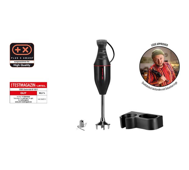 ESGE M100D Design Zauberstab Stabmixer 2 Stufen 120 W  (Schwarz) f&uuml;r 82,49 Euro