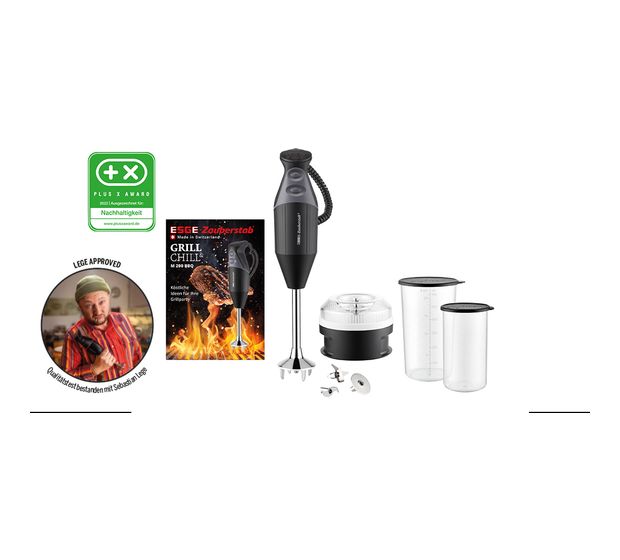 ESGE M200BBQ Zauberstab Stabmixer 200 W 2 Stufen  (Schwarz, Chrom) f&uuml;r 203,99 Euro