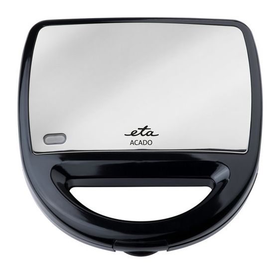 Eta Acado Sandwichmaker 750 W für 4 Sandwiches  (Schwarz, Edelstahl) f&uuml;r 24,99 Euro