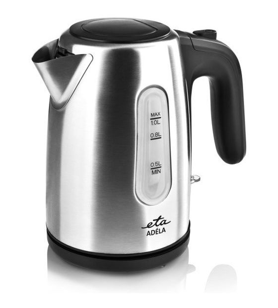 Eta Adela 1,0 l Wasserkocher 1600 W  (Schwarz, Edelstahl) f&uuml;r 29,99 Euro