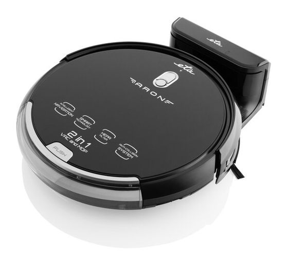 Eta Aron Saugroboter nass/trocken 120 min Akku  (Schwarz, Silber) f&uuml;r 228,99 Euro