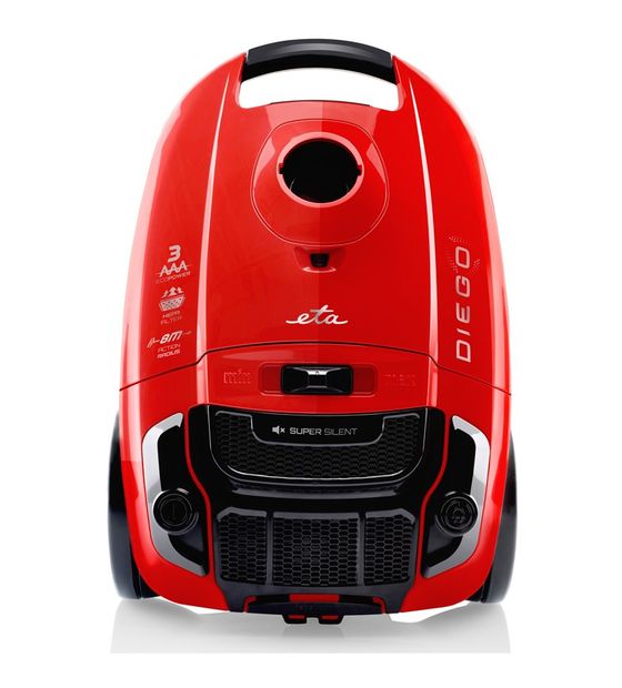 Eta Diego Bodenstaubsauger mit Staubbeutel 800 W HEPA  (Rot) f&uuml;r 91,49 Euro